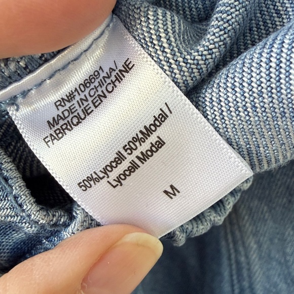 YFB Denim Midi Skirt With Brass buttons and soft material. Women’s Size M - Picture 11 of 12